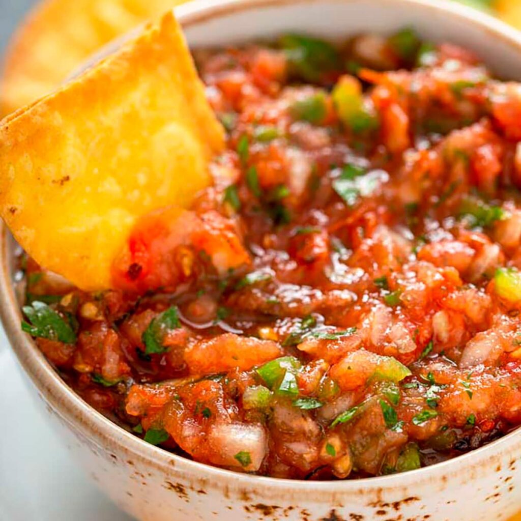 Authentic Mexican Red Taco Salsa Spicy